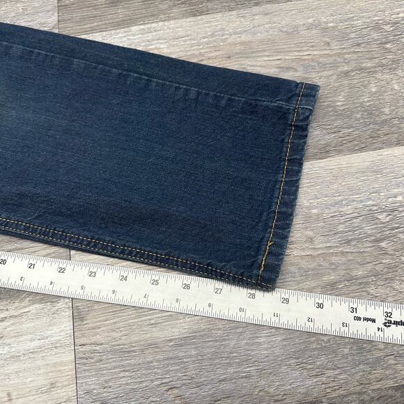 Levis 541 Red Tab Faded Dark Wash Blue Mens 32 Athletic Fit Tapered Denim Jeans - Picture 7 of 11